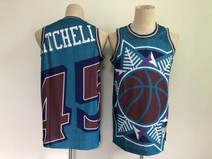 NBA 45 Mitchell Jazz big face Maillot